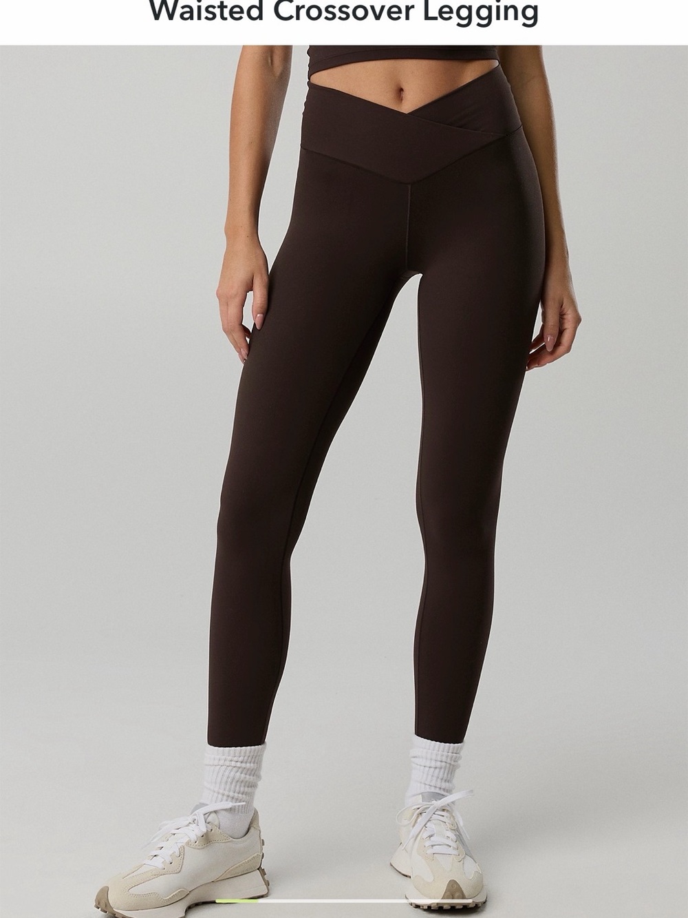 Aerie High Waisted Crossover Legging - Deep Earth sz M